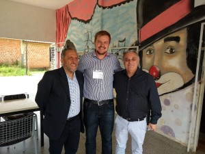 Antônio Bertini, Rafael Rufino e Marcelo Puppi (prefeito de Campo Largo)